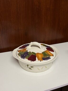 Celebrating Home Sonoma Villa Ceramic covered Casserole Dish - Tortillero